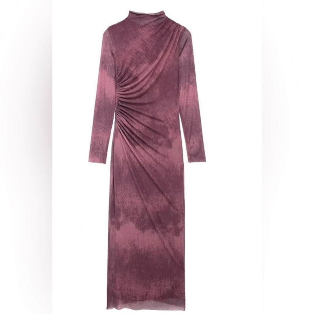 NWOT Zara Long Sleeve Dress in Mauve